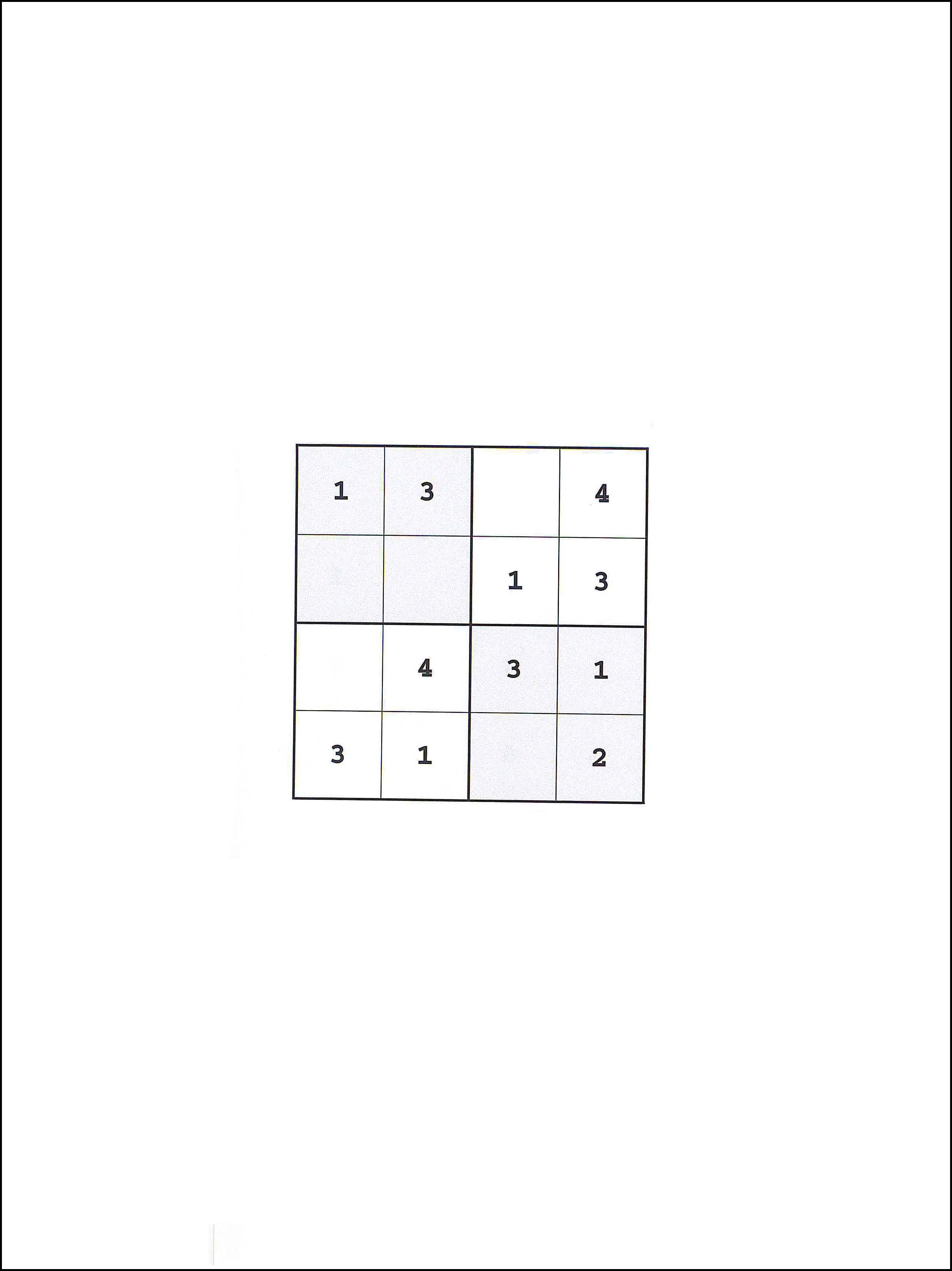 4x4 सुडोकु 86