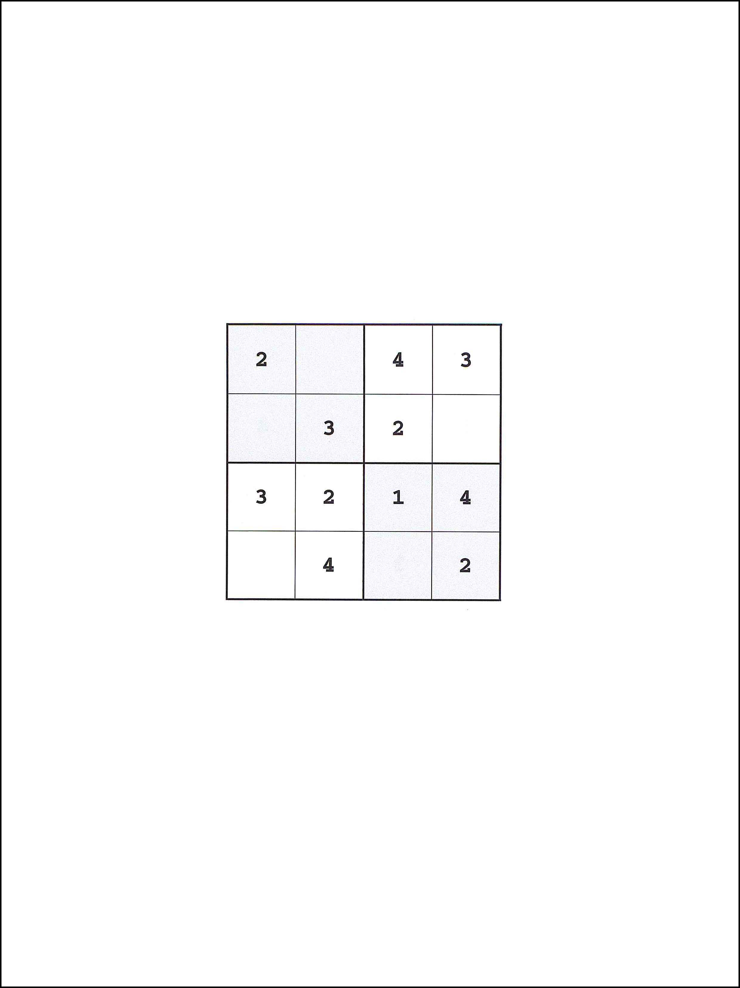 4x4 सुडोकु 91