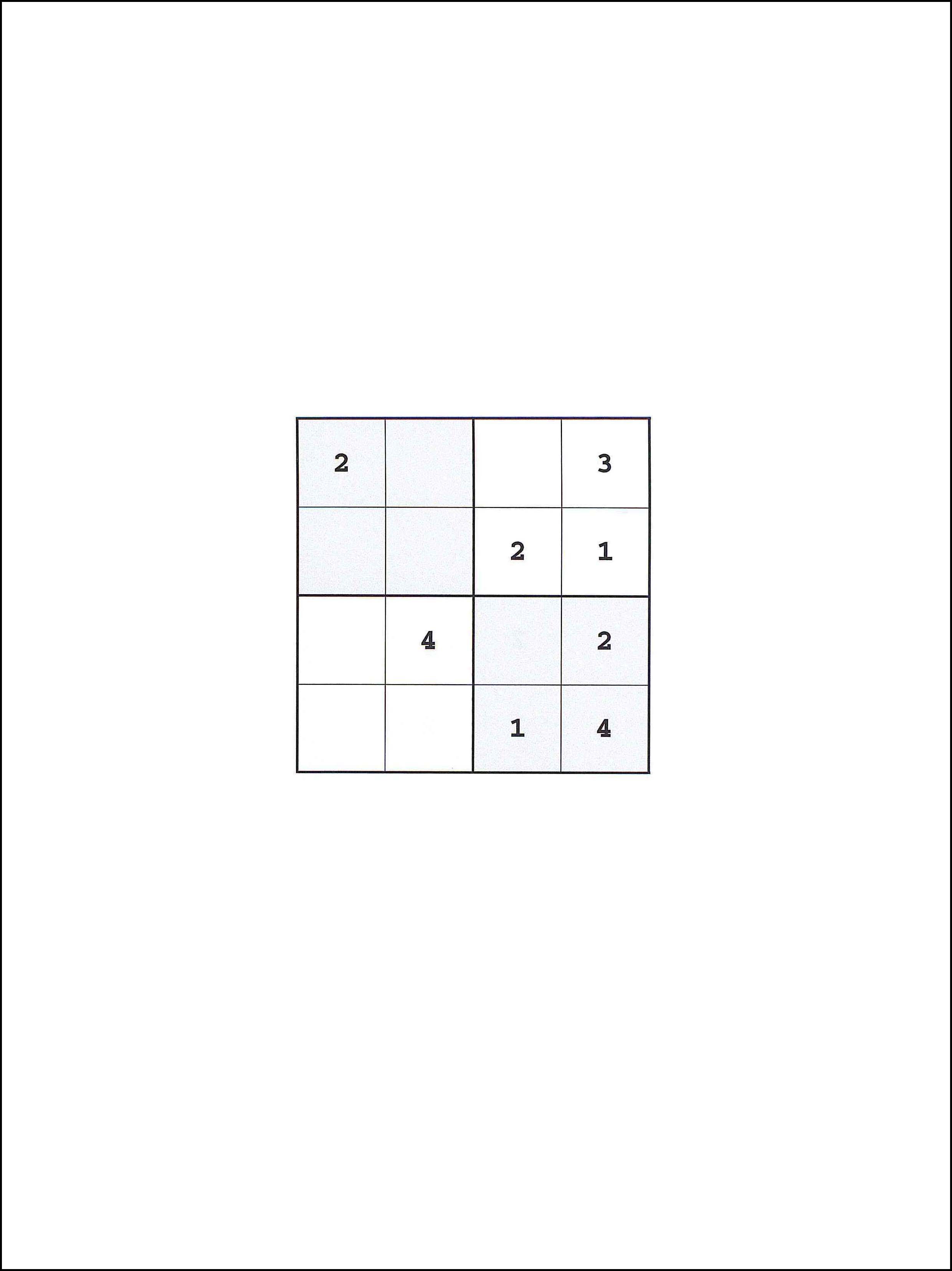 4x4 सुडोकु 92