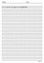 Письмо по клеточкам для изучения испанского языка41