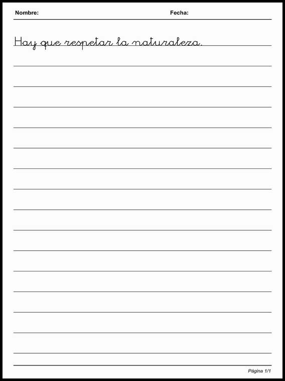 Письмо по простым линиям для изучения испанского языка 92