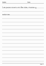 Handwriting in Simple Lines to learn Spanish100