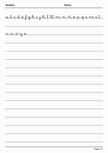 Handwriting in Simple Lines to learn Spanish3