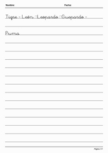 Письмо по простым линиям для изучения испанского языка65