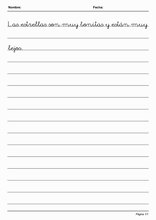 Handwriting in Simple Lines to learn Spanish83