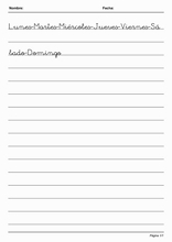 Handwriting in Simple Lines to learn Spanish89
