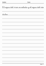 Handwriting in Simple Lines to learn Spanish90