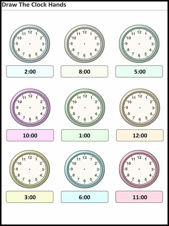 時計の針を示す 15