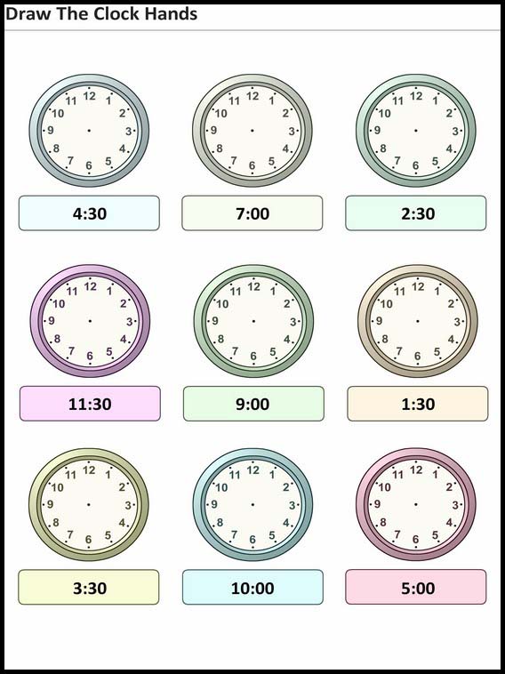 時計の針を示す 19