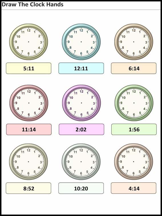 時計の針を示す 29