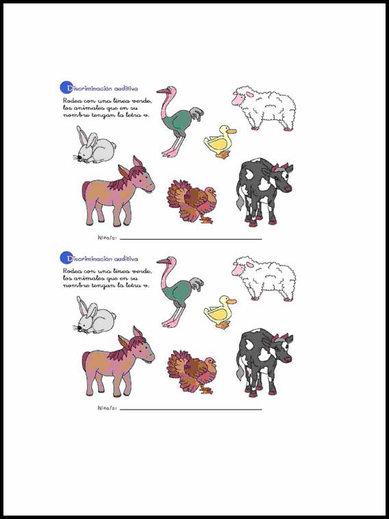 Auditory-Visual Differentiation to learn Spanish 45