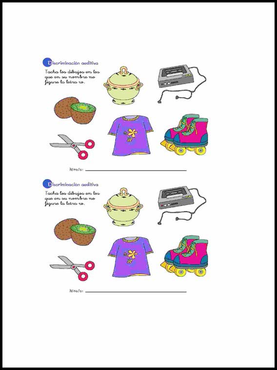 Auditory-Visual Differentiation to learn Spanish 47