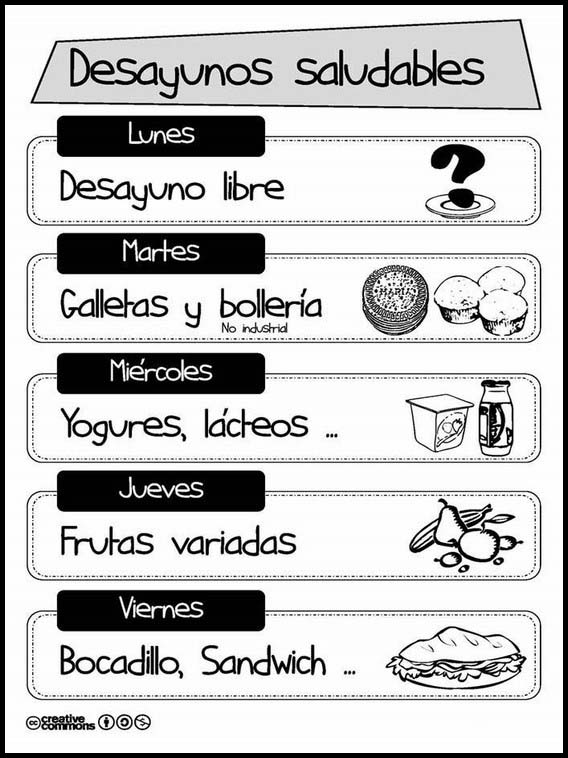 Рабочие листы для учеников на испанском языке 2
