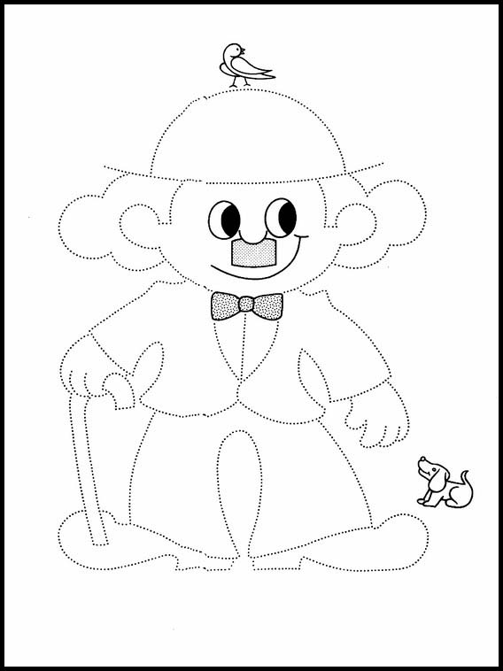 Connect the dots and colouring 117