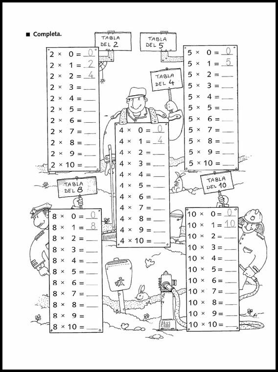 Fun Multiplications to learn Spanish 2