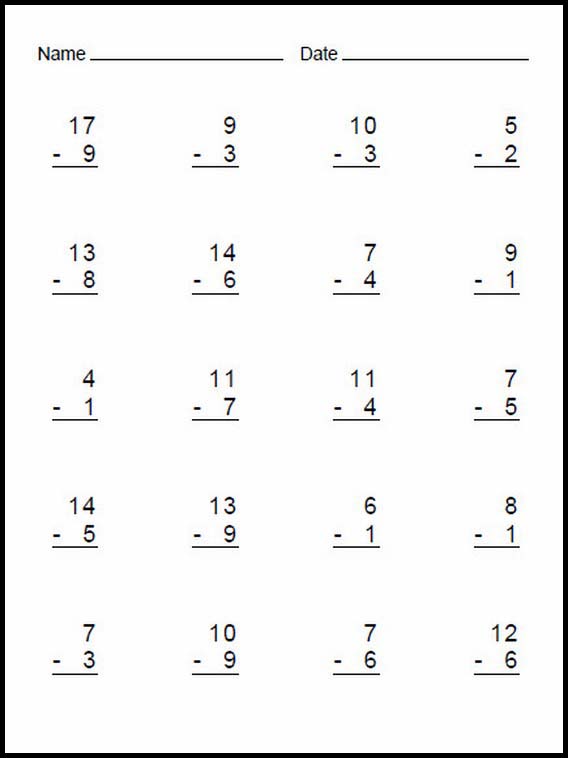 Subtraction easy 25