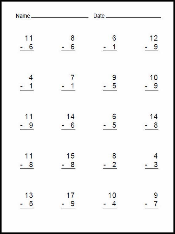 Subtraction easy 27