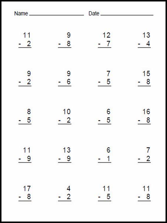 Subtraction easy 28