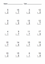 Subtraction easy14