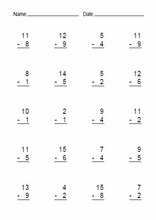 Subtraction easy7