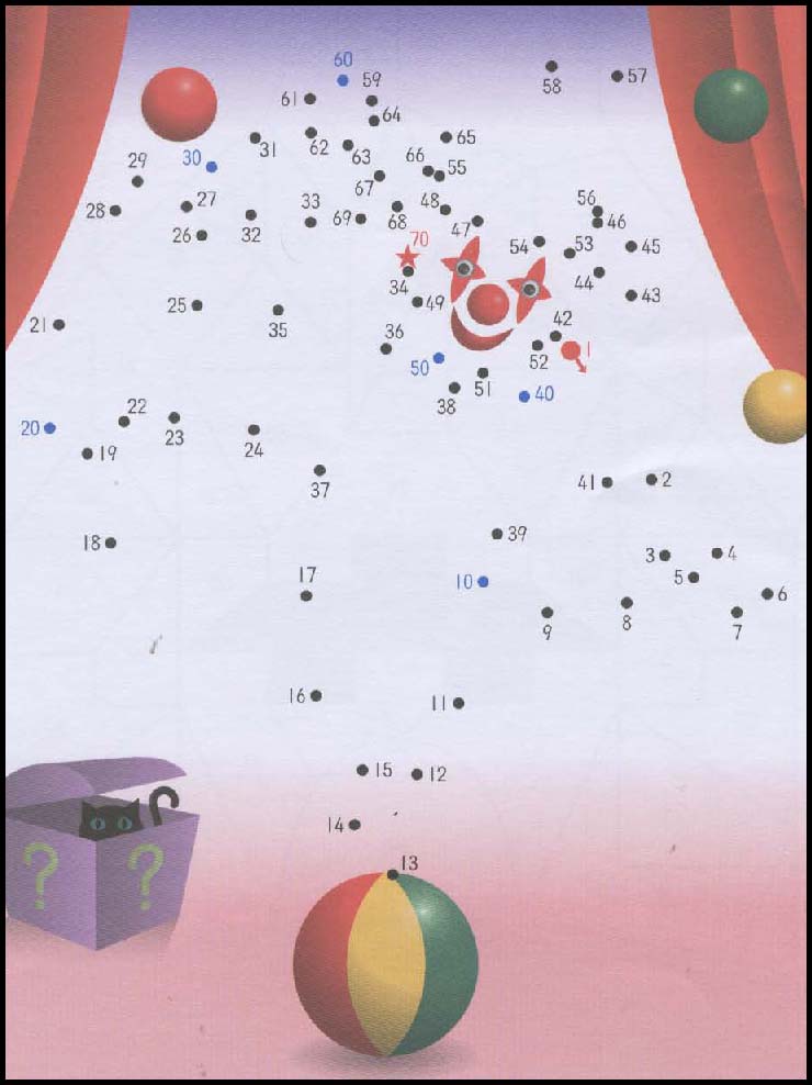 Connect the dots following the numbers 100