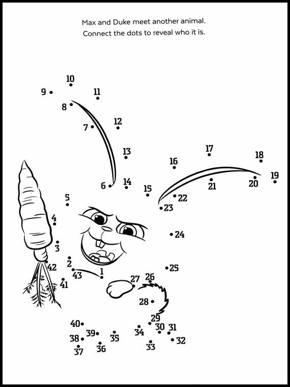 Connect the dots following the numbers 70