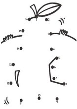 数字の書いてある点をつなぐ11