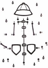 数字の書いてある点をつなぐ73