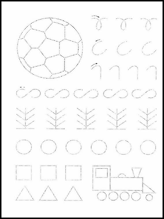 幼稚園児向け　点つなぎ 31