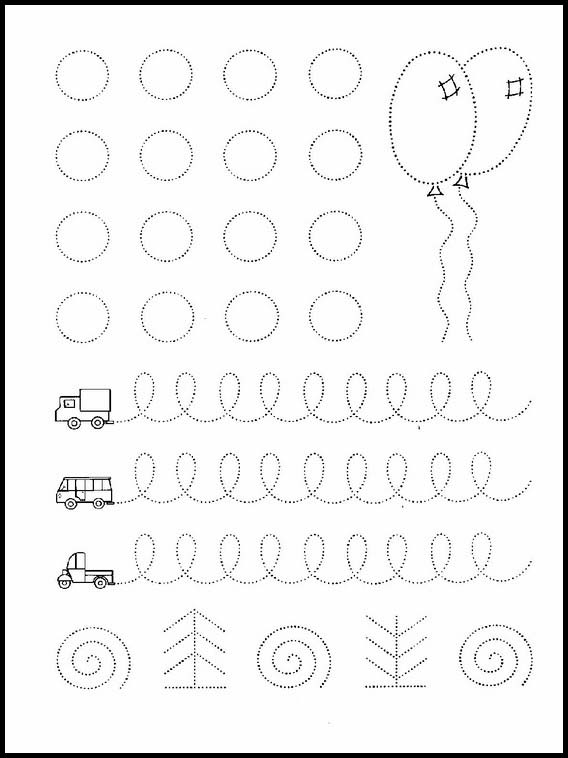 幼稚園児向け　点つなぎ 39