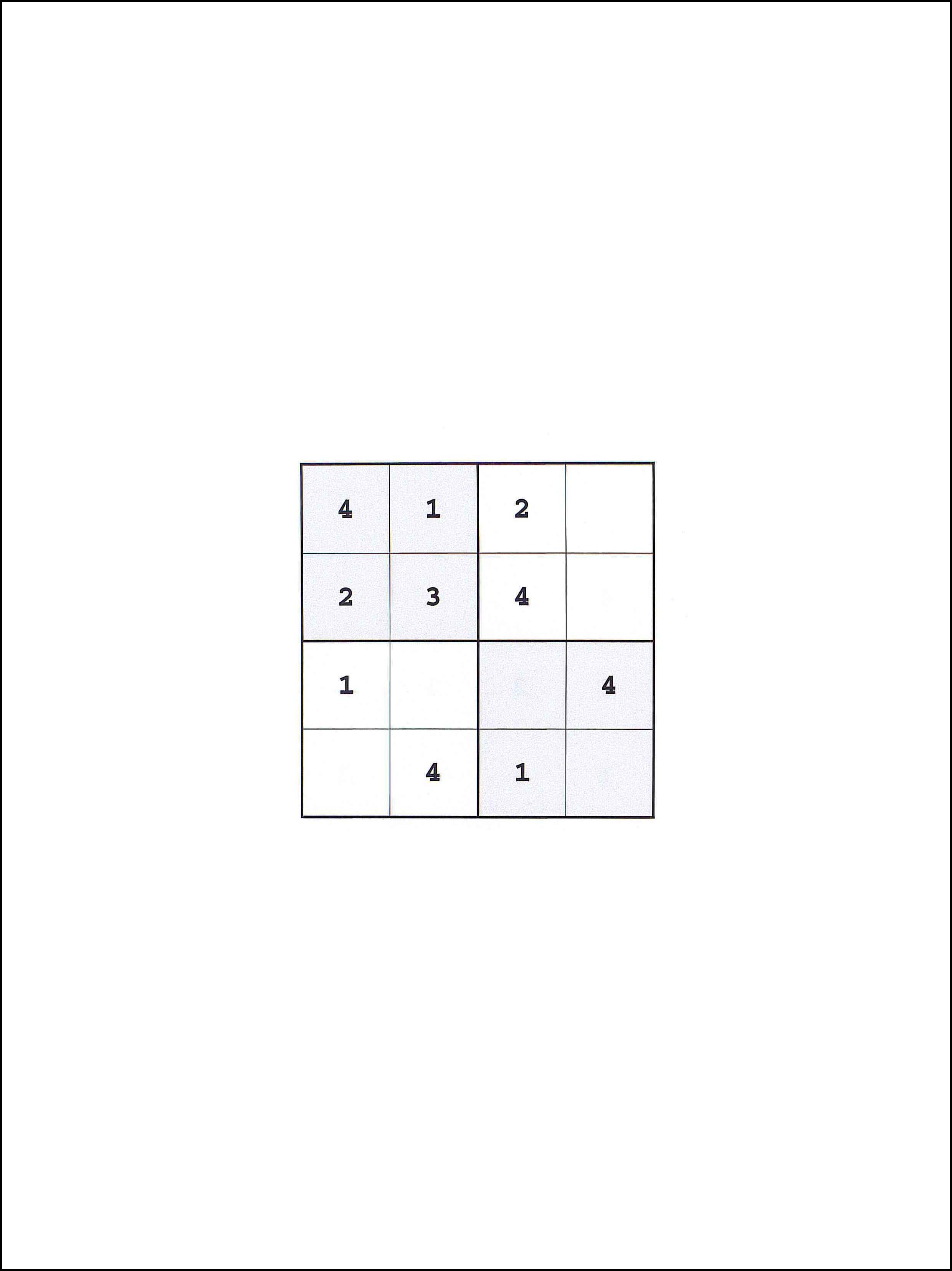 Sudoku 4x4 44