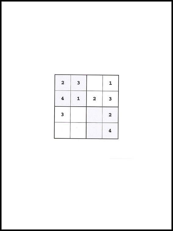 Sudoku 4x4 63