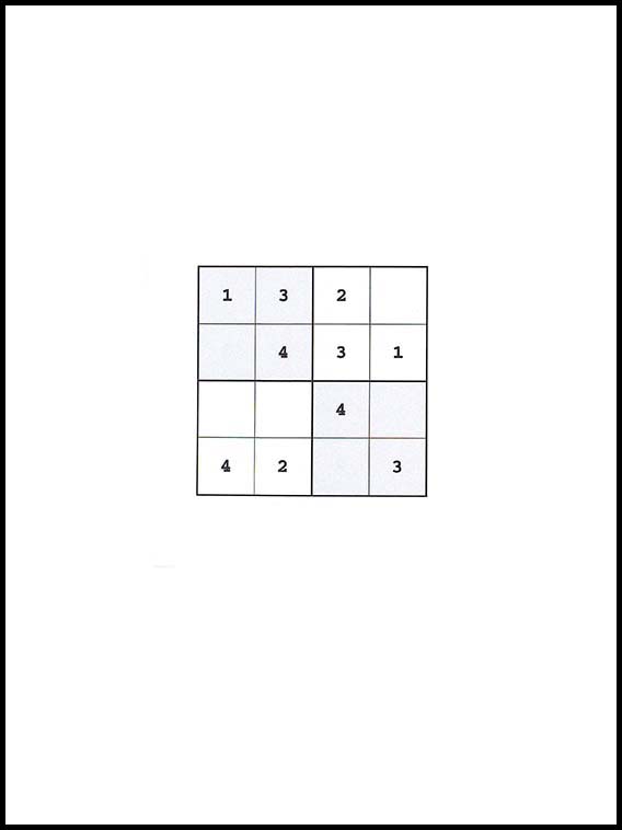 Sudoku 4x4 65
