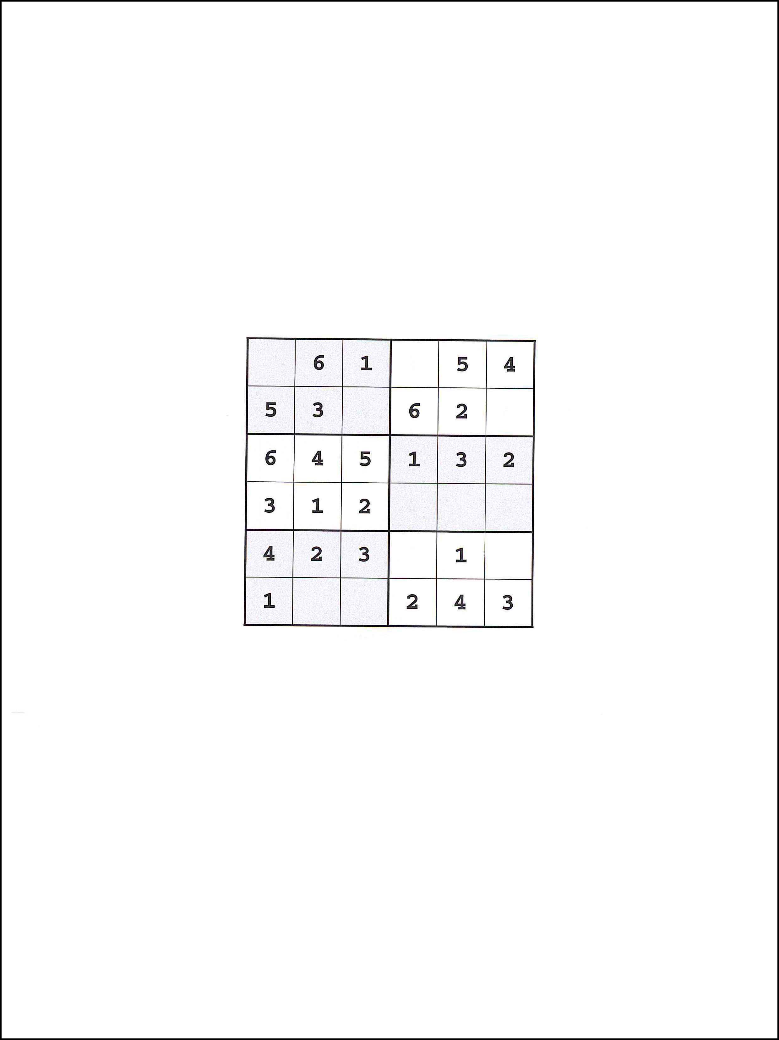 Actividades niños para Sudoku 5