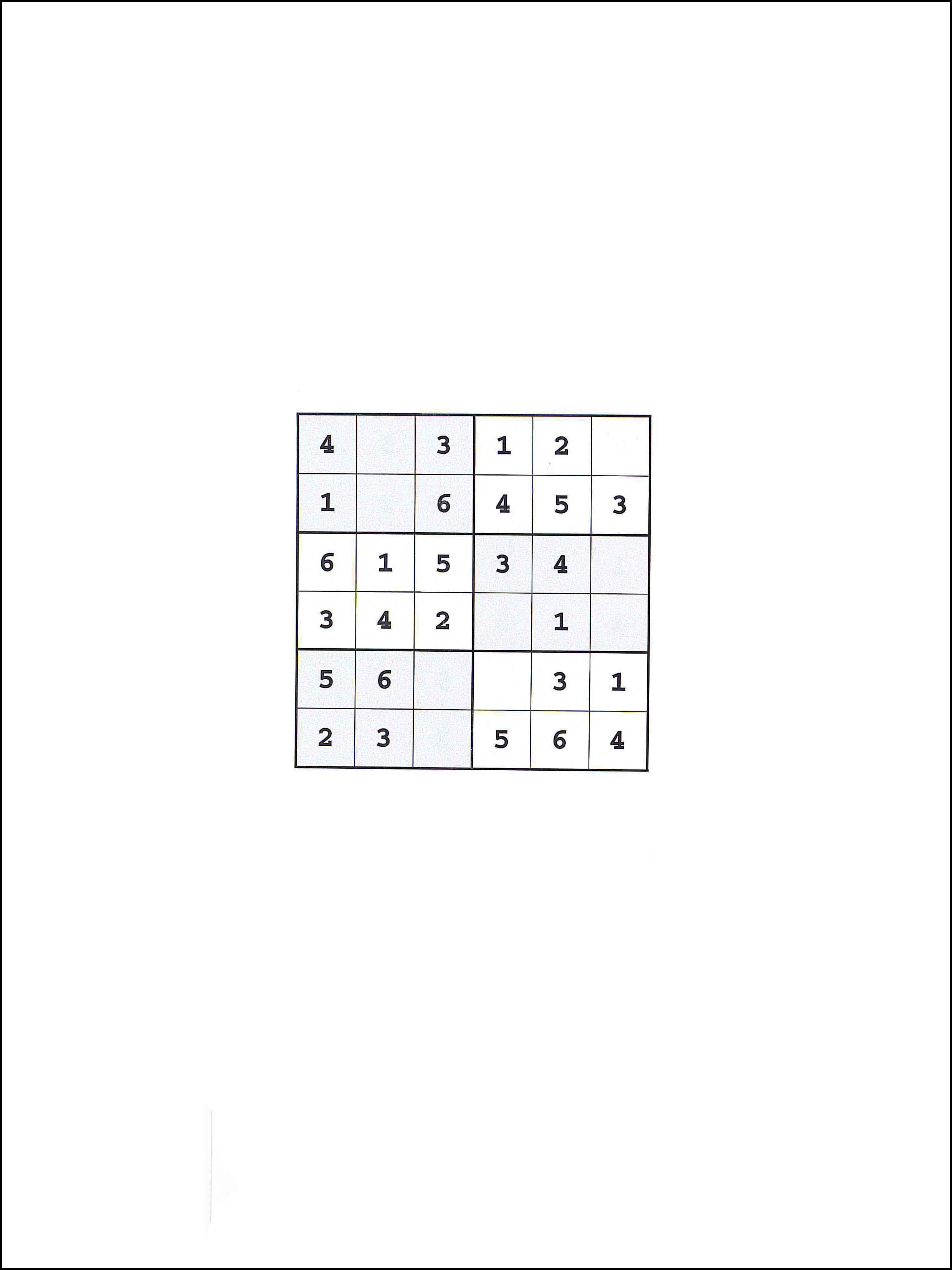 Sudoku 6x6 94