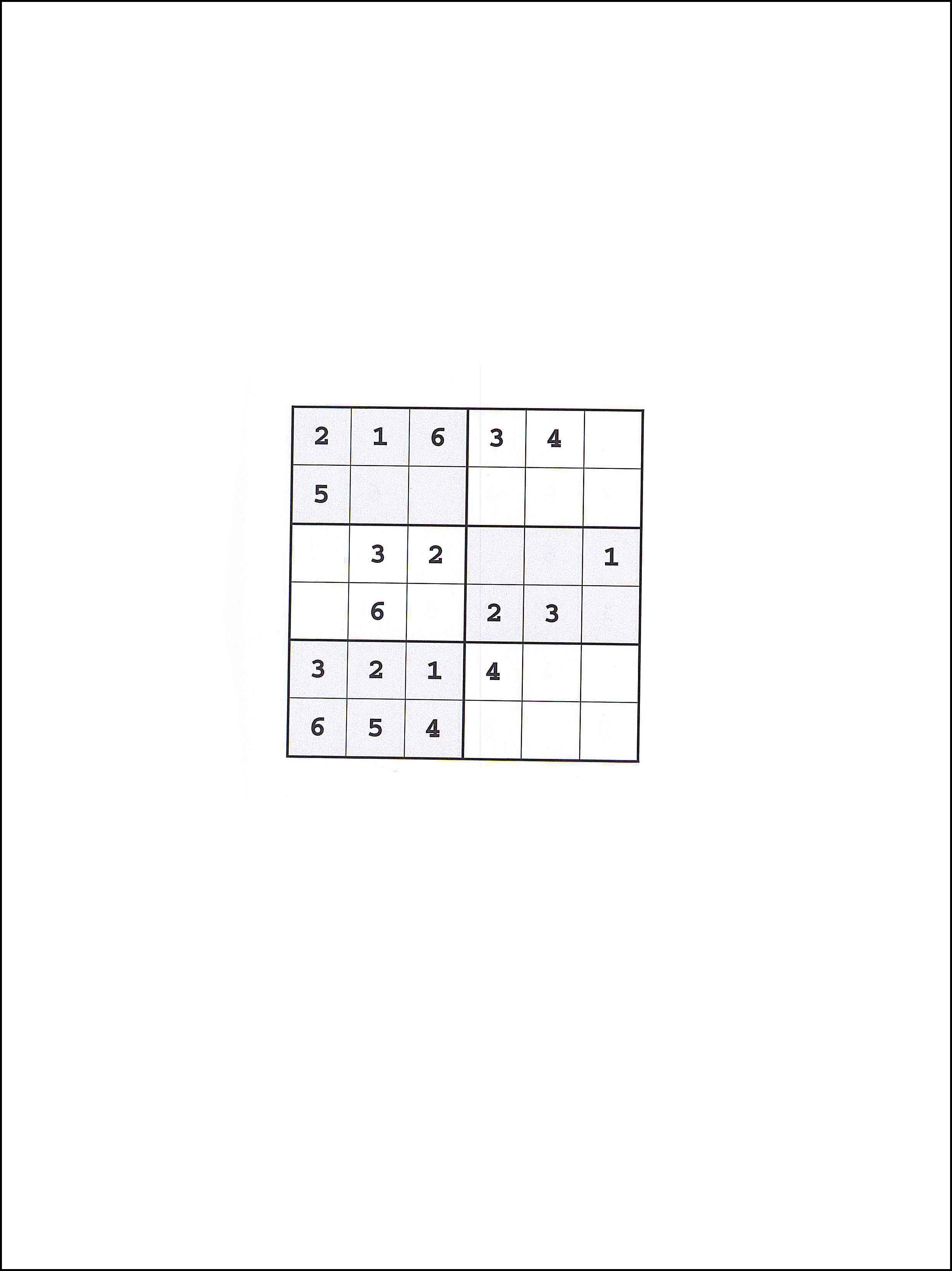 Sudoku 6x6 95