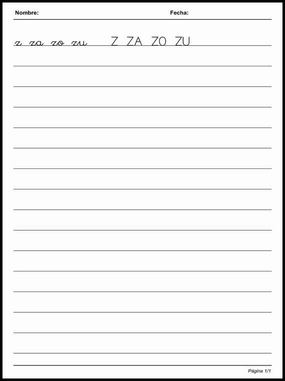 Caligrafia lineas simples 26