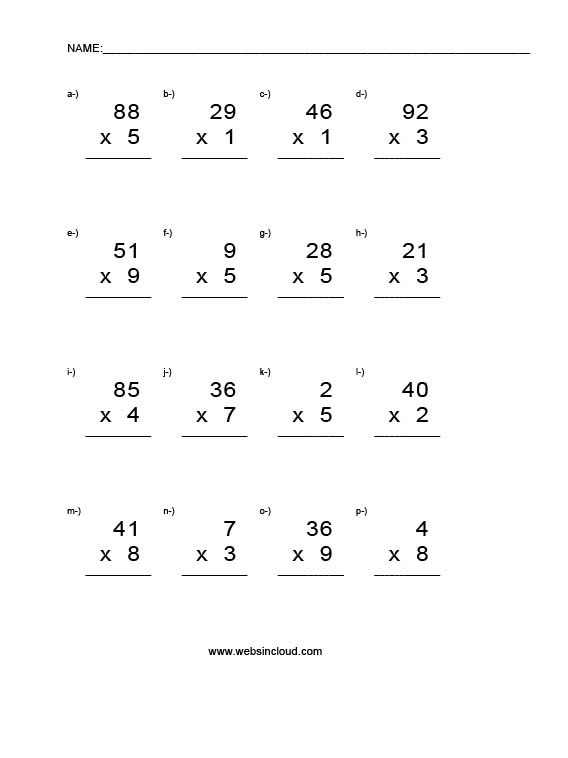 Multiplicaciones 9