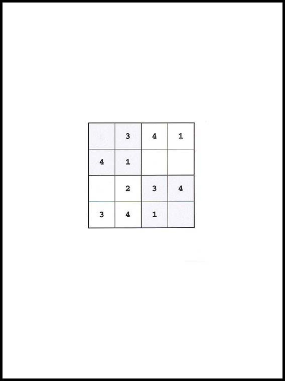 Sudoku 4x4 3