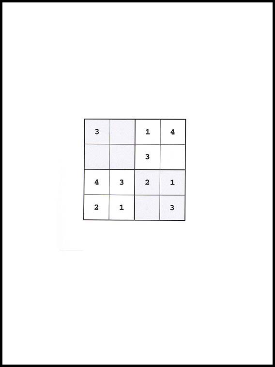Sudoku 4x4 52