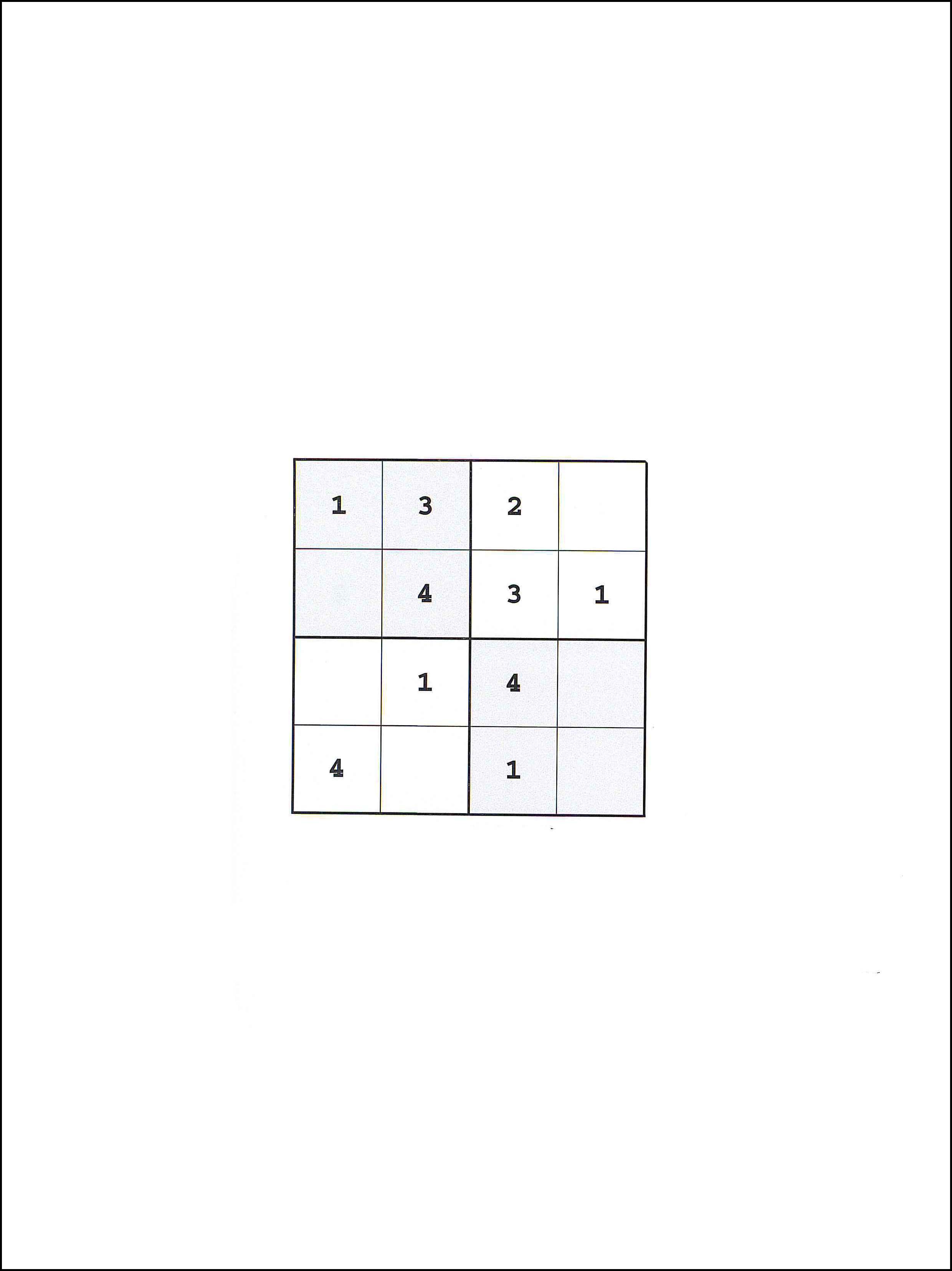 Sudoku 4x4 55