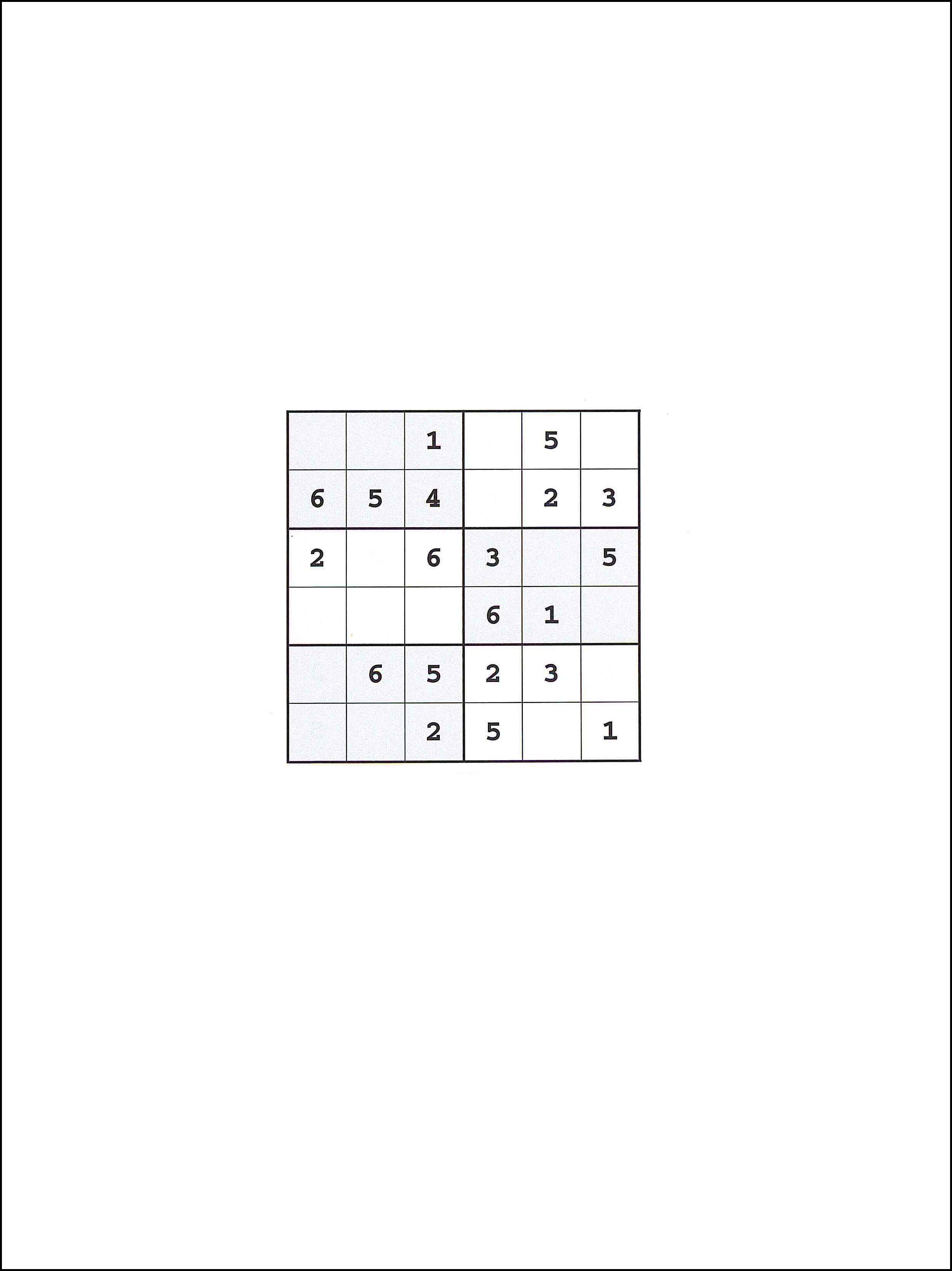 Sudoku 6x6 38