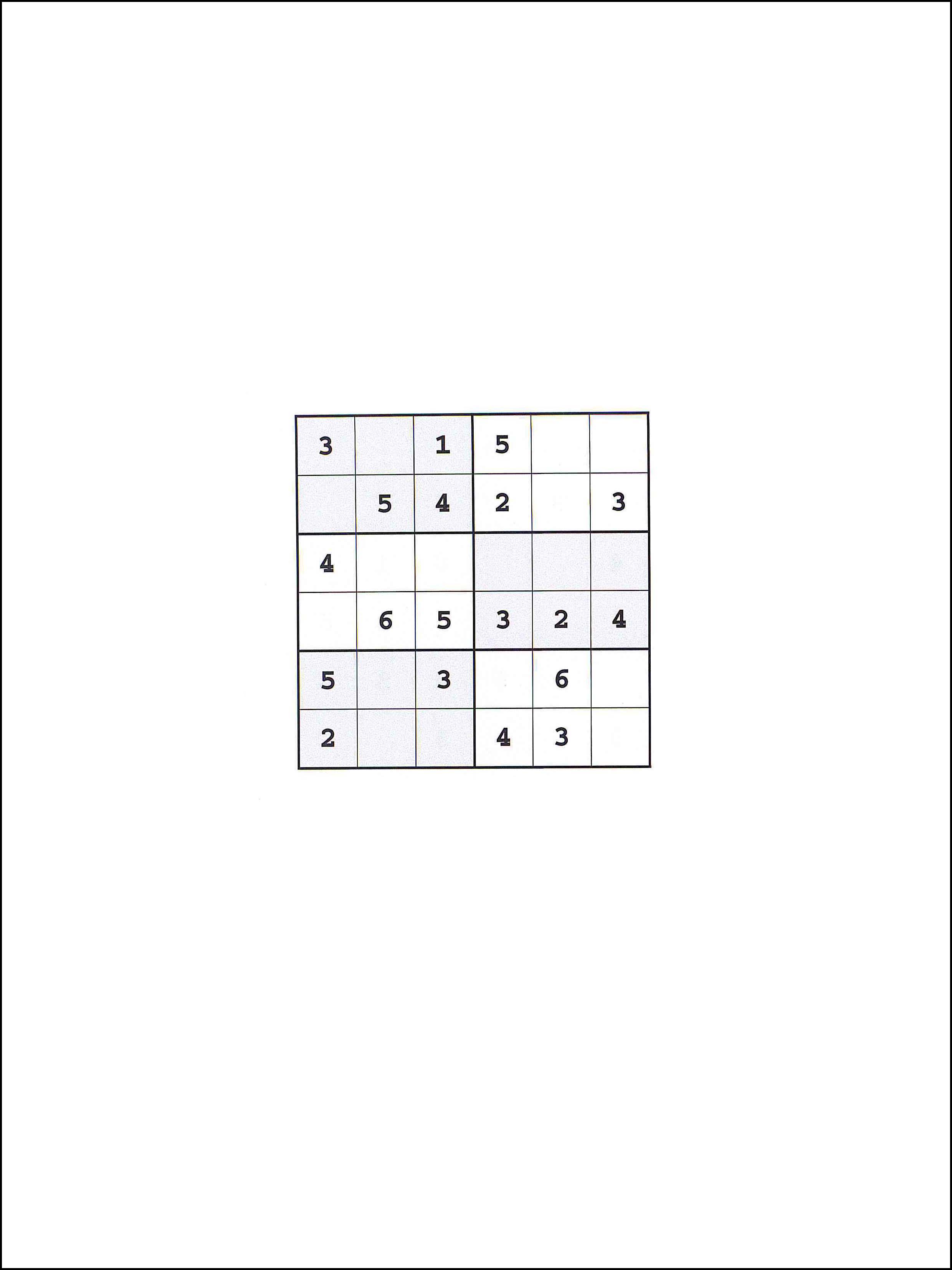 Sudoku 6x6 40