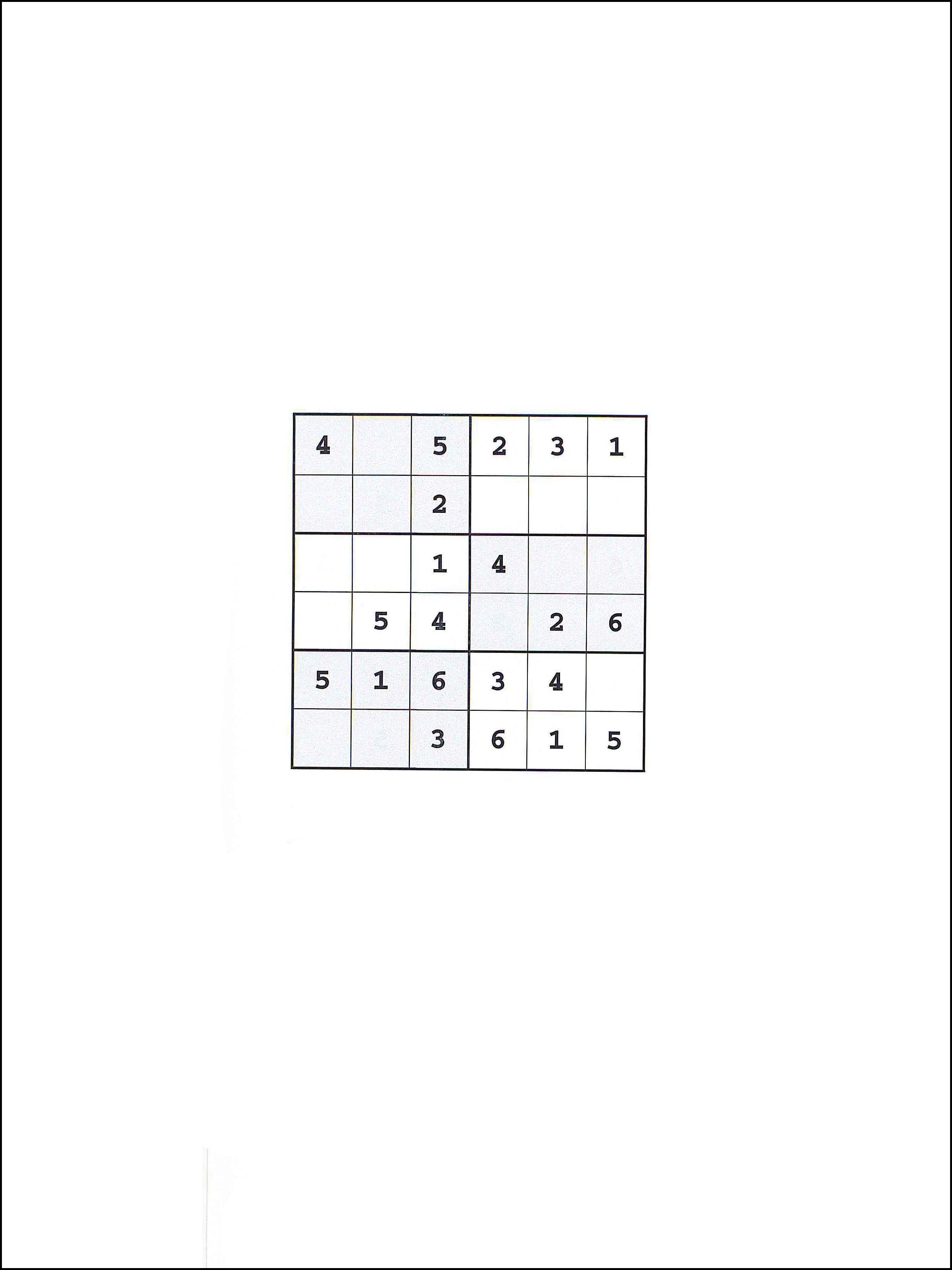 Sudoku 6x6 42