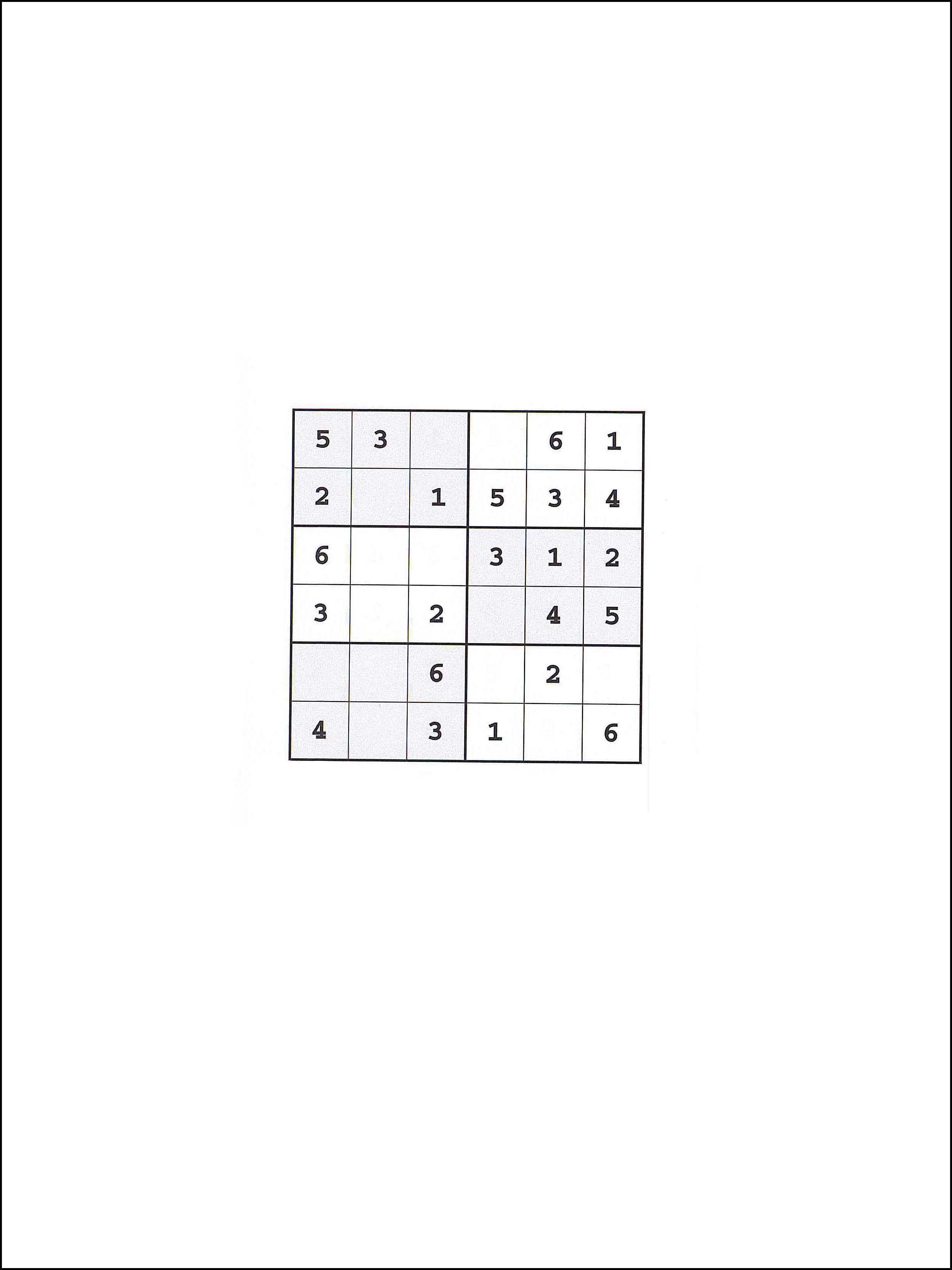 Sudoku 6x6 44