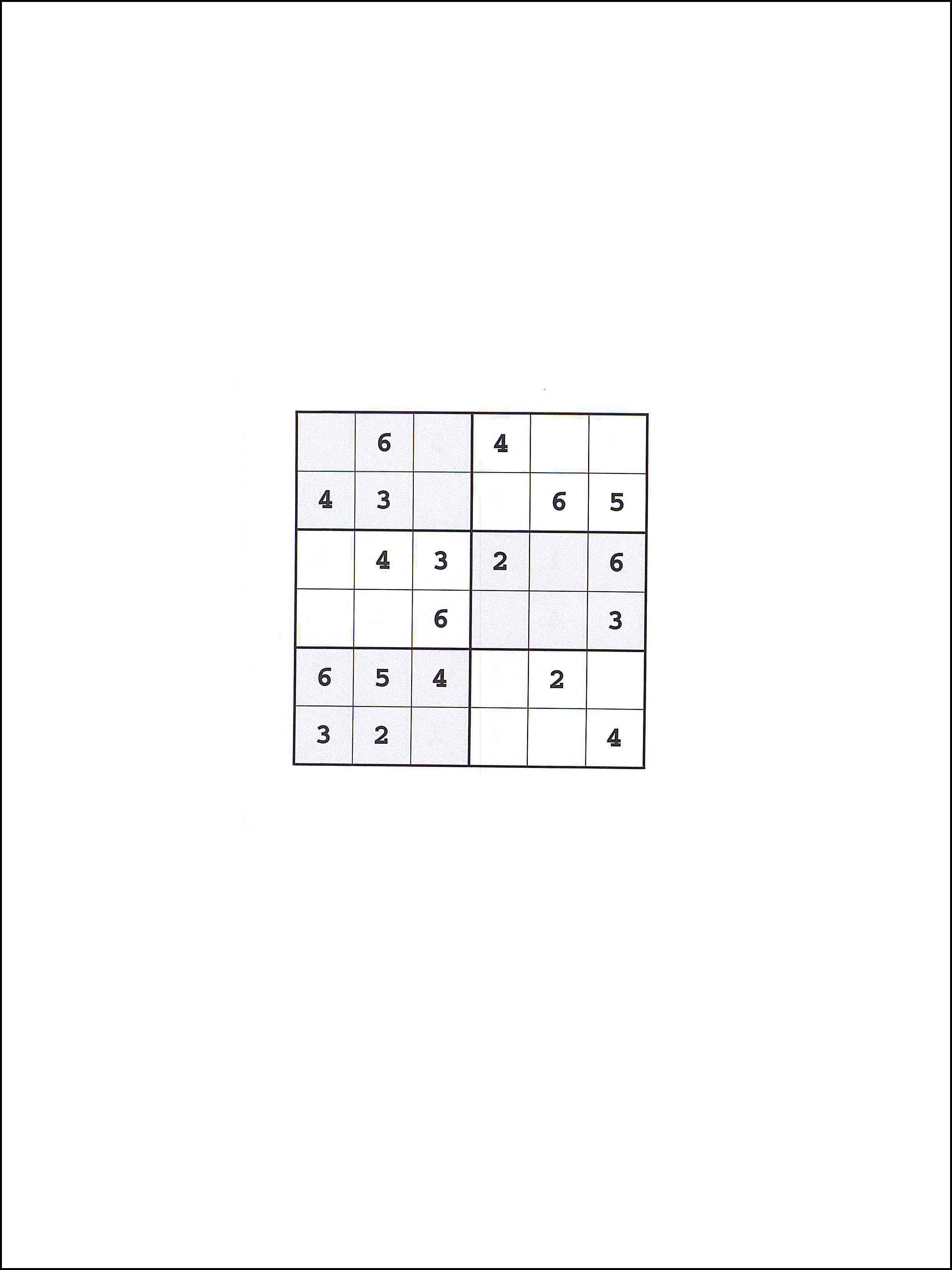 Sudoku 6x6 51