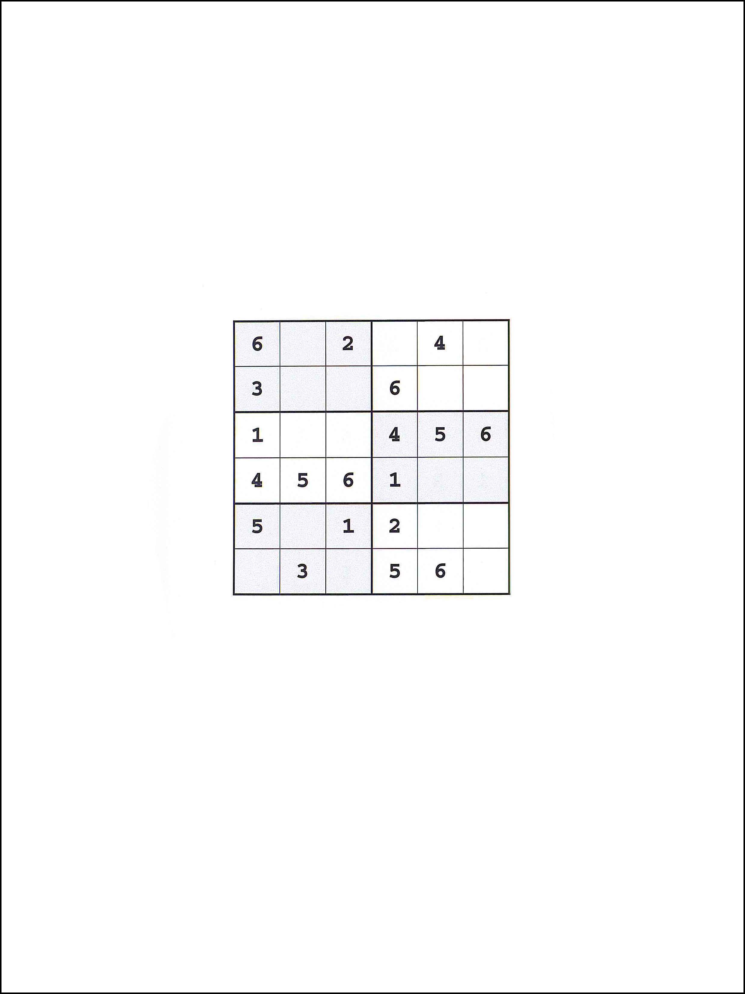 Sudoku 6x6 93