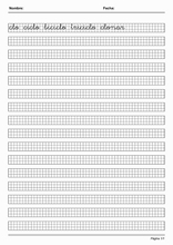 Caligrafia in griglia imparare lo Spagnolo94