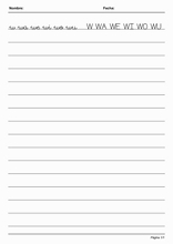 Calligrafia in linee per imparare lo Spagnolo23