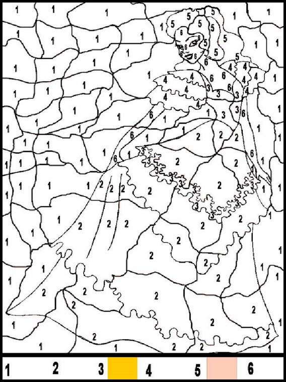 Dipingere le zone indicate 1